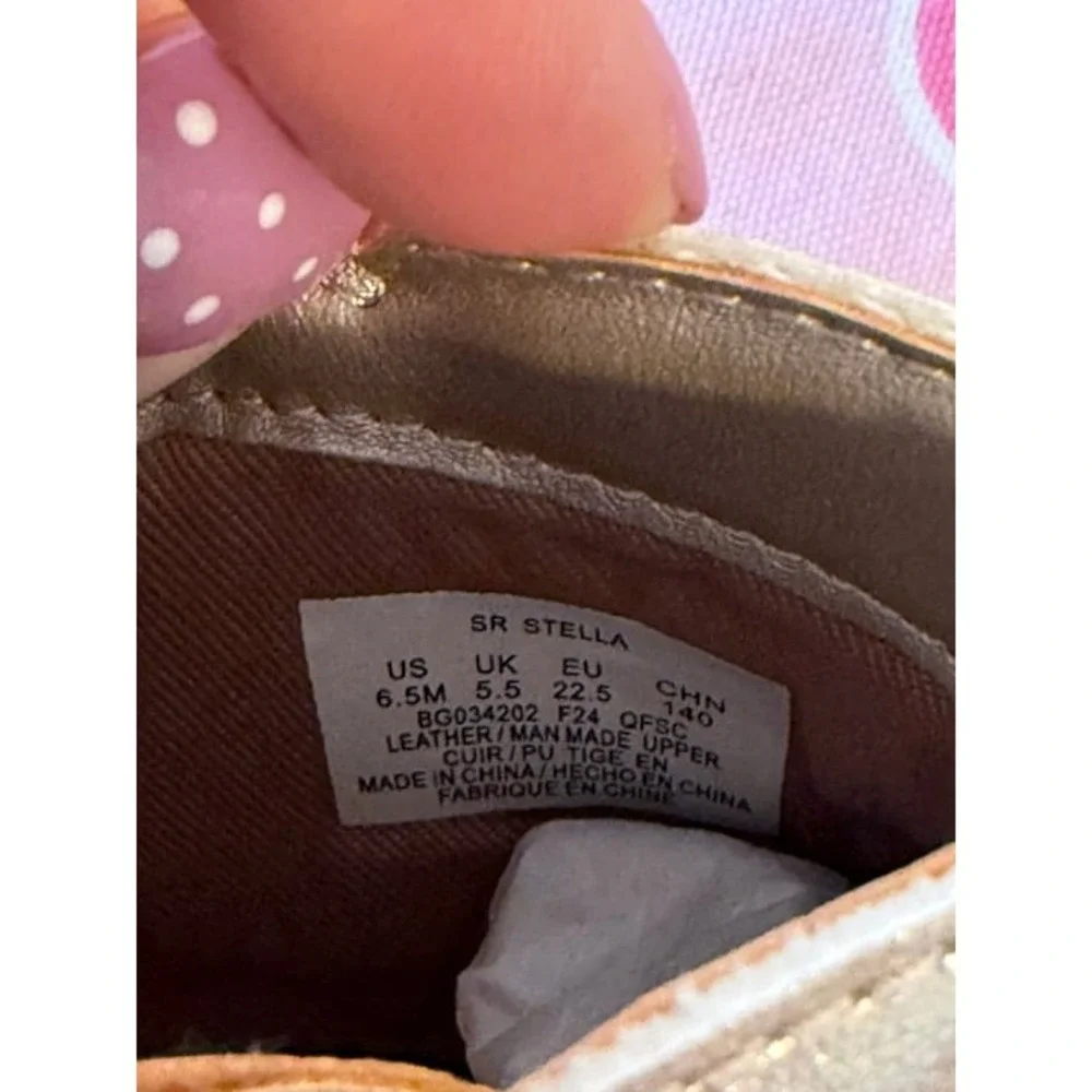 Stride Rite NWT Gold Shiny Boots Toddler 6.5